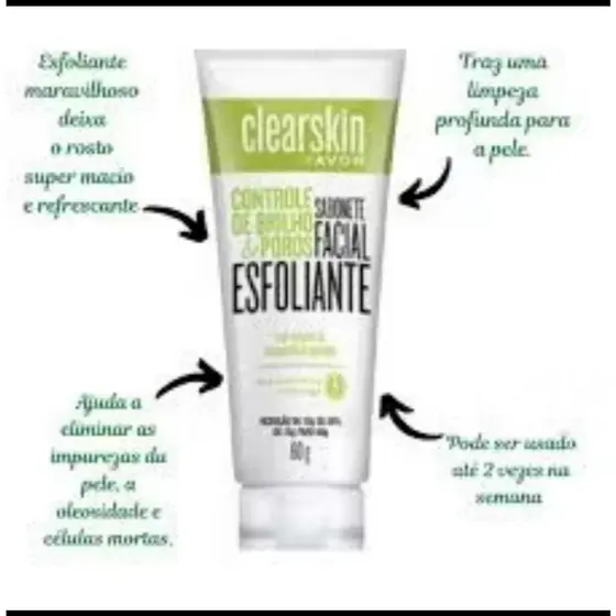 Esfoliante - Mascara- Sabonete Clearskin -Care Avon. Veja as Variações