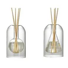 Difusor de Ambiente em Vidro Científico 14cm Modelos Esfera e Cone para Decoração Elegante Luxo