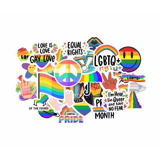 30x Adesivos Lgbtqiap+ Pride Orgulho Gay
