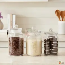 Pote de Vidro Hermético Liso Transparente Porta Mantimentos Alimentos Multiuso Orgnizador Cozinha