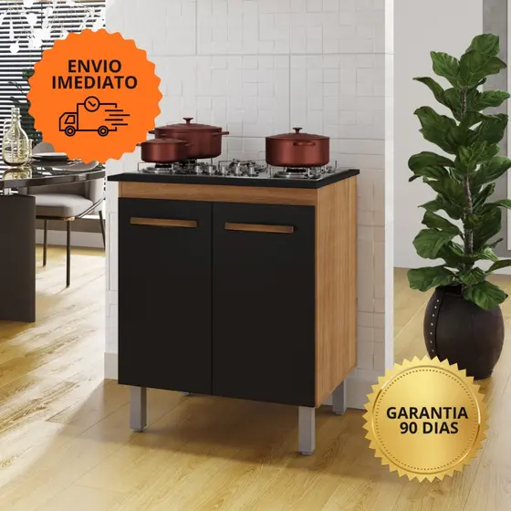 Balcão de Cozinha para Cooktop 2 Portas 4 e 5 Bocas Jade - MSI