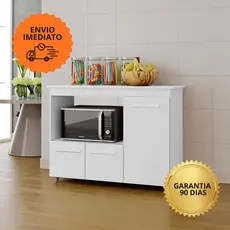 Balcão Multiuso LIZA 3 Portas Com Espaço Para Forno