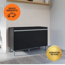 Balcão Manu 1,20m para Pia  3 Portas - TODAS AS CORES