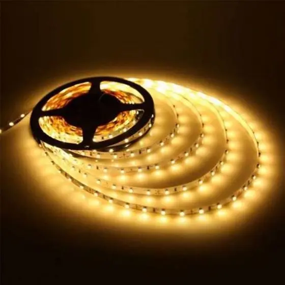 Fita Led 3528 Rolo 5 Metros 300 Leds Ip 20 Sem/Com Fonte