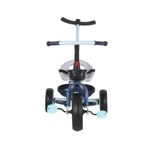 Triciclo Infantil Azul Empurrador Pedal Ajustavel Seguro Confortavel Diversao