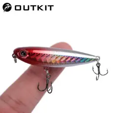 OUTKIT 5cm 2.8g Lápis Flutuante Iscas Duras Wobbler Artificial Isca Dura Tackle Pesca