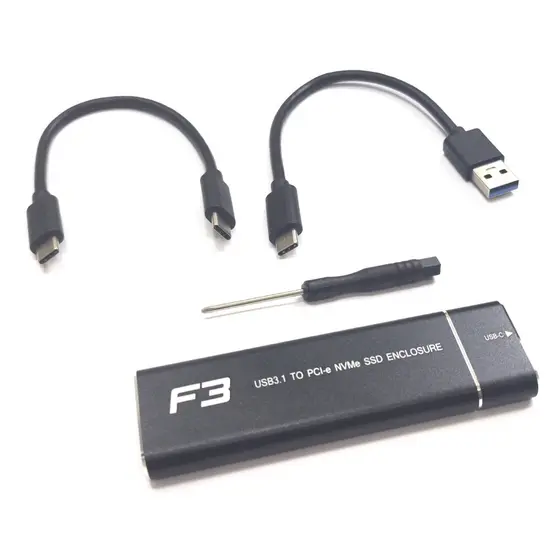 Adaptador Ssd M2 Nvme Pcie Case Externo  type c Usb-c E Usb 3.0 1447