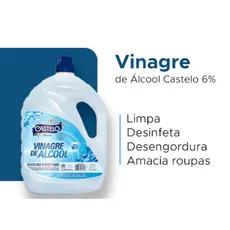 Vinagre de Alcool 6% 5 Litros Castelo