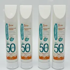 KIT COM 4 PROTETORES SOLAR 50FPS Heitor 150ML, ROSTO E CORPO, TOQUE SECO