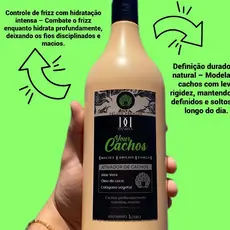 CREME DE PENTEAR ATIVADOR E MODELADOR PARA CABELOS  CACHEADOS - YOUR CACHOS 1L DANDAS - USO DIARIO