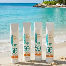 KIT COM 4 - PROTETOR SOLAR 50FPS HEITOR SOL E PROTEÇÃO - 150ML, CORPO E ROSTE, TOQUE SECO