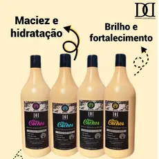 Kit Ativador de Cachos Com 4 Produtos De 1 L -DANDAS - Pronta Entrega