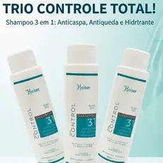 COMPRE 2 LEVE 3 UNID. SHAMPOO ANTICASPA, HIDRATANTE - HEITOR 300ML