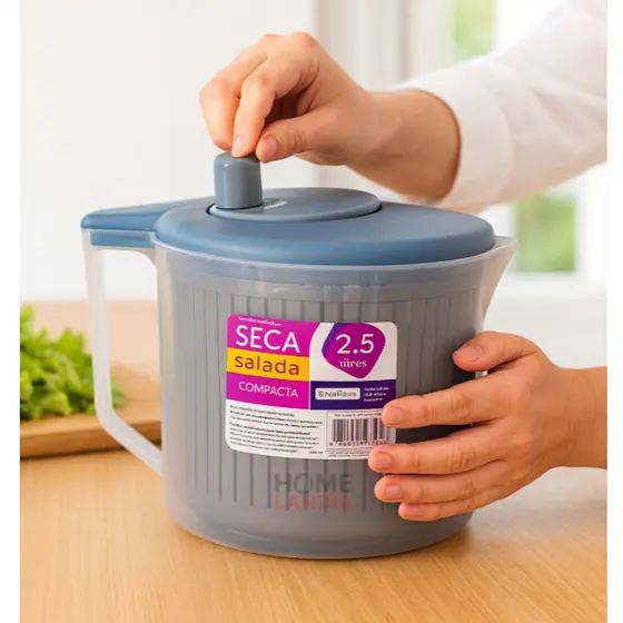 Seca Salada Centrífuga Secador Folhas Verduras Manual Mix Home