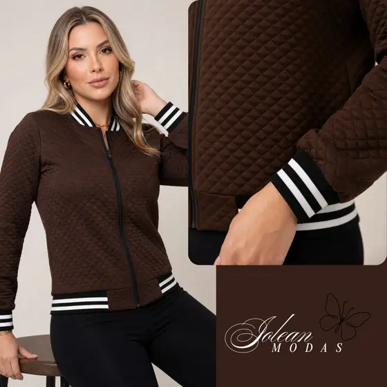Blusa Abrigo de Frio Jaqueta Jaquetinha BOMBER Casaco Feminina  P  ao GG Matelassê