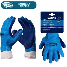 Luva Reforçada Gladiador Trabalho Pesado Borracha Vulcanizada Danny Proteção Térmica Obra Epi