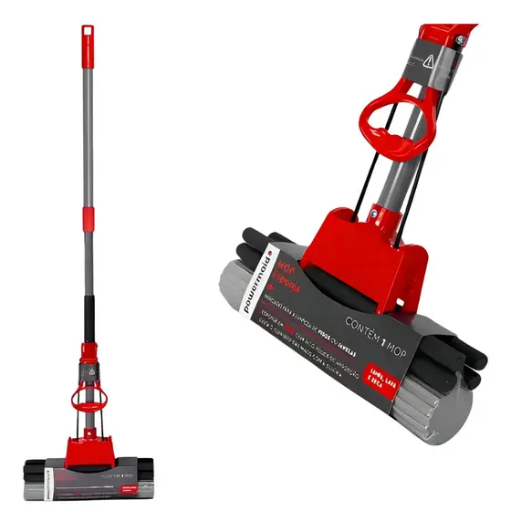Mop Esfregão Esponja PVA Limpeza Geral Rodo Mágico Original Powermaid Rodo Magico