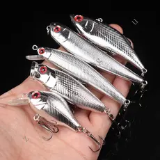 8g/9cm Isca Artificial Iscas De Pesca De Tamanho Misto Luminosas Noturna flutuante isca artificial