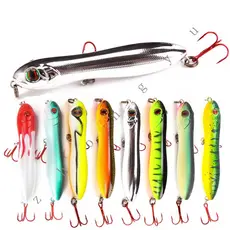 isca artificial 10cm/15.6g Isca De Pesca Wobbler Flutuante Popper Mar Crankbait De Plástico Rígido Para Lápis Isca