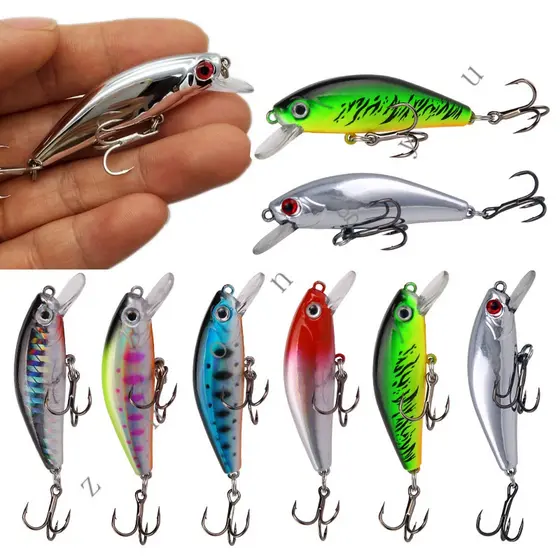 Isca Artificial de Pesca Isca Artificial de Anel Japonês Isca Artificial Falsa de Minneve Submersa 6,7g /5,5cm de Arremesso Longo Afundamento Artificial