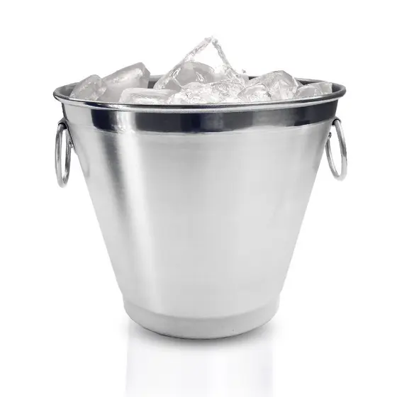 Balde De Gelo Médio Em Aluminio 5,5 Litros - Polido E Lixado