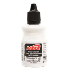 Tinta para Almofada de Carimbo 40ml Preto Radex