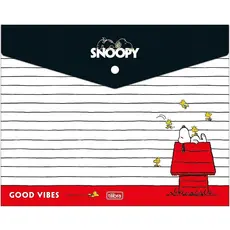 Pasta Envelope com Botão A4 Snoopy Tilibra