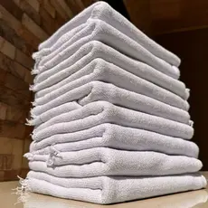 Kit 10 Panos de Chão Branco Alvejado 33x58 – Super Absorvente para Limpeza Geral