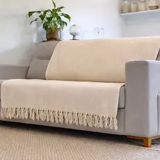 Manta para sofá luxo 210x120 gigante tipo capa algodão decoração