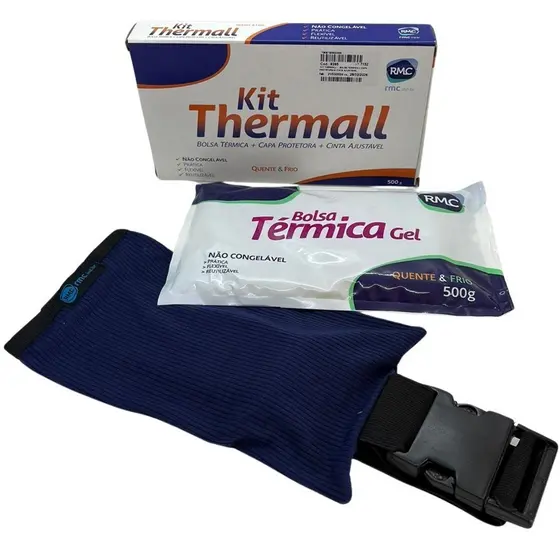 Kit Thermall RMC Bolsa Térmica Gel + Capa Protetora + Cinta