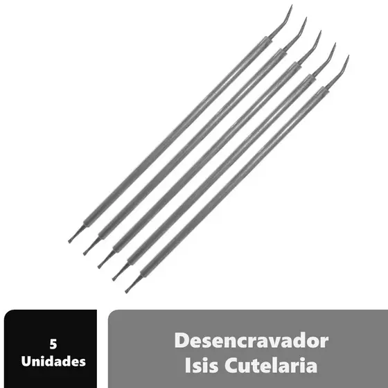 5 Desencravador De Unha Inox Isis Cutelaria Transparente