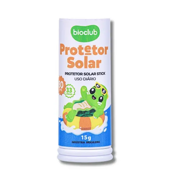 Protetor Solar Bastão Infantil Fps 80 Proteção Uva E Uvb 15g