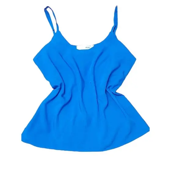 Regata em viscolinho ; Cores Azul / coral