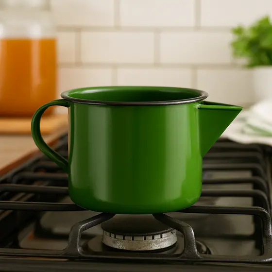 Caneca com Bico e Alça Esmaltada 1 Litro n12 Metallouça