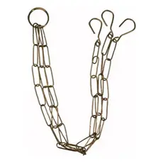 Kit c/6 Correntes Tripla 44cm Aço P/ Vasos Suspensos Plantas Xaxim