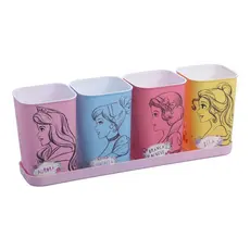 Porta Caneta Lápis com Bandeja Princesas Plasútil