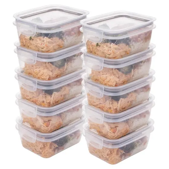 Kit 10 Potes Marmitas Herméticas Fitness 910 ml Plasútil
