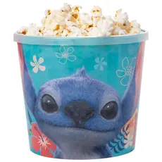 Balde Pote Pipoca Lilo Stitch Ohana Disney Plasútil