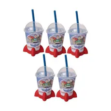 Kit 5 Copos Toy Story Woody Buzz Jessie Foguete Lembrancinha Aniversário Festa Infantil Plasútil