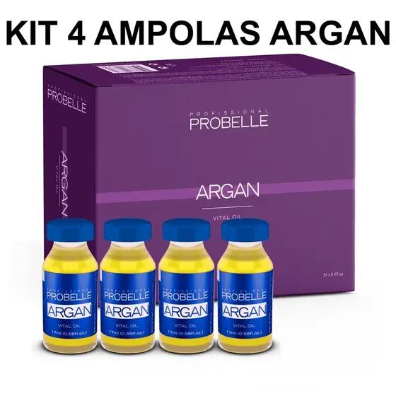 Kit 4 ampolas de argan 17 ml