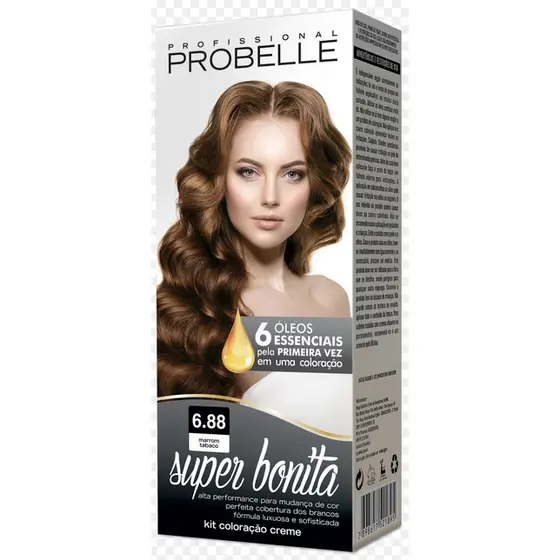 Coloração Super Bonita 6.88 - Marrom Tabaco Probelle probelle