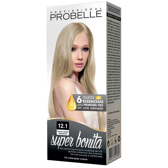 Coloração Super Bonita 12.1 - Louro Cinza Especial Probelle probelle