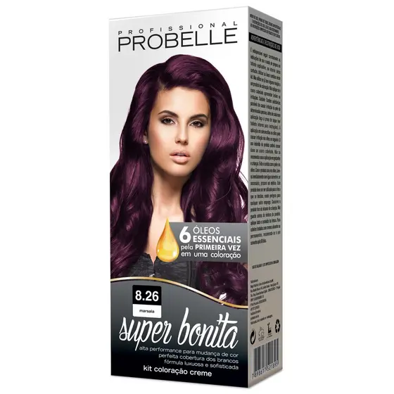 Coloração Super Bonita 8.26 - Marsala Probelle probelle