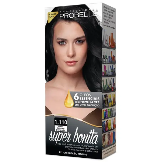 Coloração Super Bonita 50g - 1.110 Preto Intenso Profundo