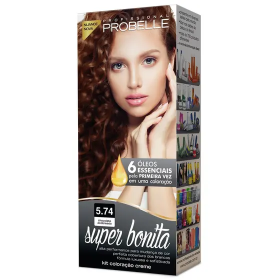 Coloração Super Bonita 50g - 5.74 Chocolate Acobreado