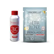 Kit mini Pó Descolorante Perolado + OX PROBELLE