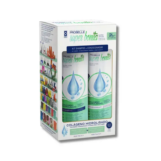 Pack Shampoo 1L + Condicionador 1L- LANÇAMENTO Probelle