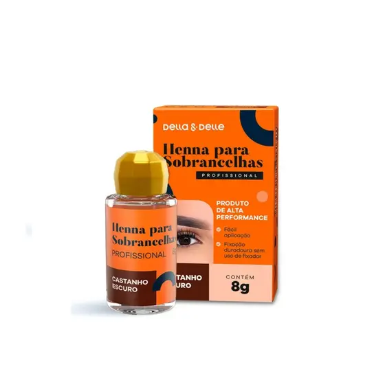 Henna Para Sobrancelhas Della E Delle 8g Profissional