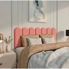 Cabeceira estofada modular Cama de Casal Nuvem varias cores 45x20cm 7 Módulos-ENVIO IMEDIATO
