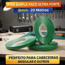 Kit 5 Rolos Fita Dupla Face Premium para cabeceira e outros-Cada Rolo Possui 20 Metros ENVIO RAPIDO